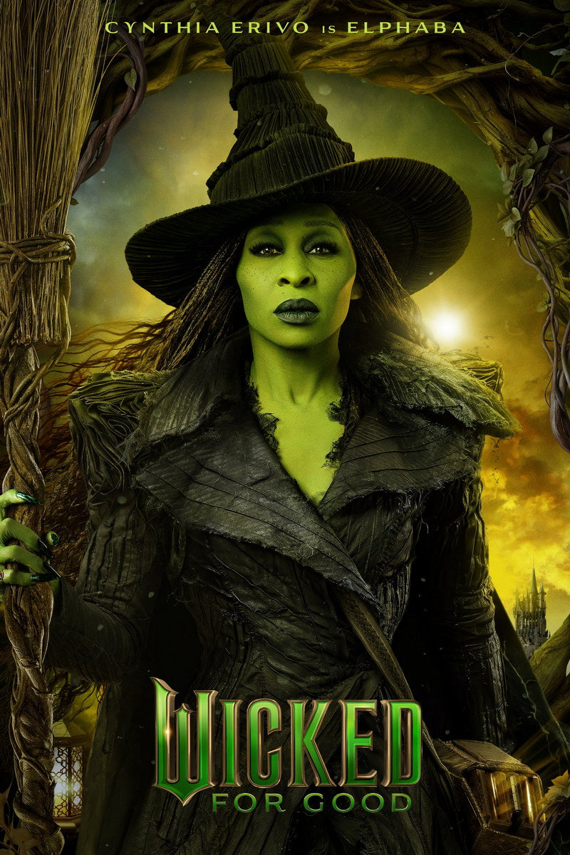 Wicked For Good Cynthia Erivo as Elphaba | Main Character Movie Poster | Wicked Part Two Art - Movies & TV Poster