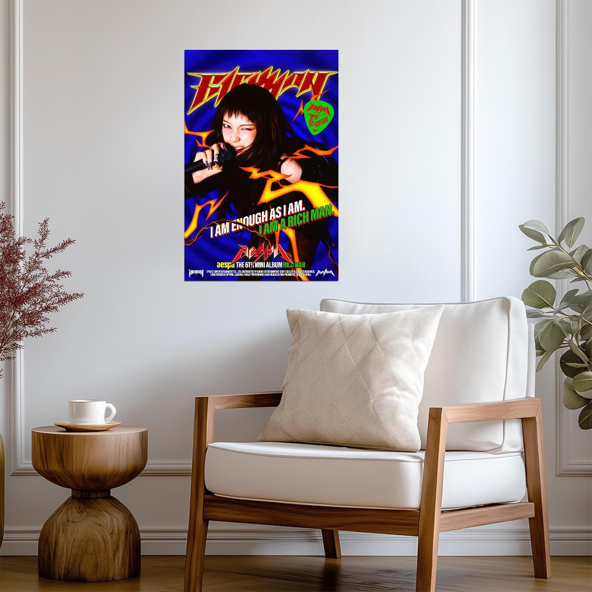 aespa Karina | Rich Man Poster 2 | Energy Concept Decor - Music Poster