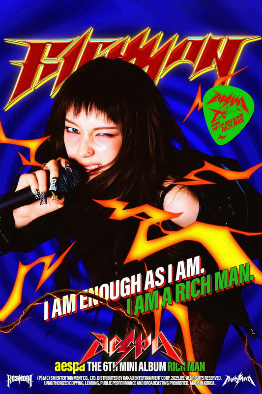 aespa Karina | Rich Man Poster 2 | Energy Concept Decor - Music Poster
