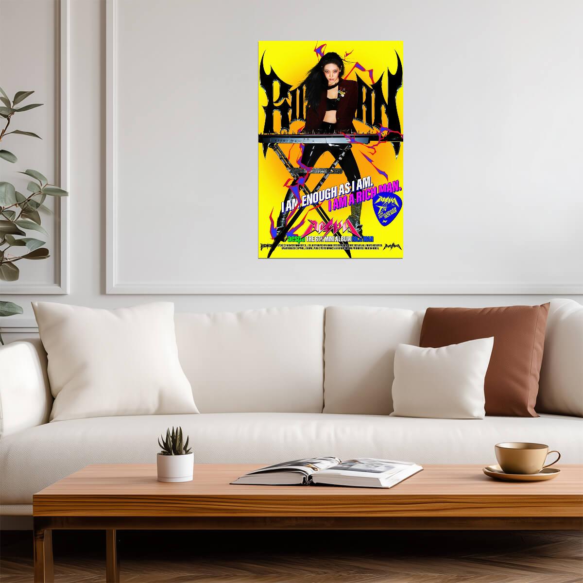 aespa NingNing | Rich Man Poster 2 | New Release Print - Music Poster