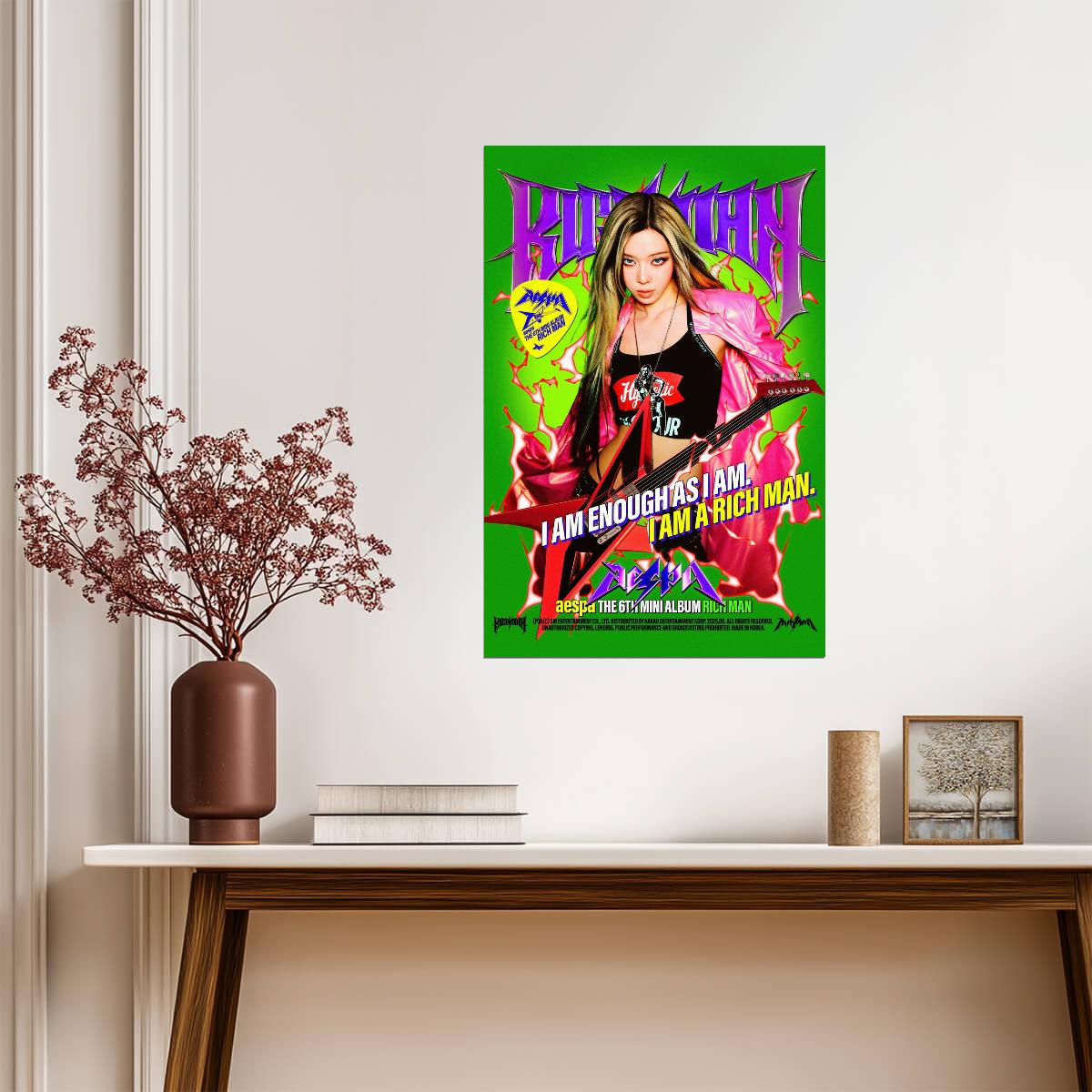 aespa Winter | Rich Man Poster 2 | Energy Version Art - Music Poster