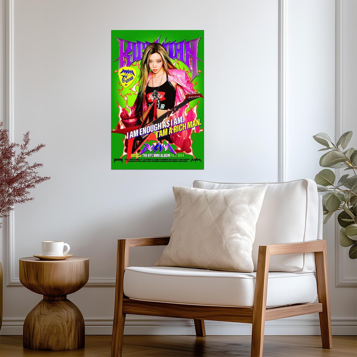 aespa Winter | Rich Man Poster 2 | Energy Version Art - Music Poster