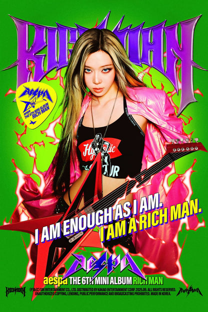 aespa Winter | Rich Man Poster 2 | Energy Version Art - Music Poster