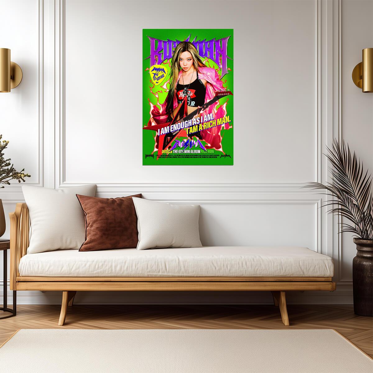 aespa Winter | Rich Man Poster 2 | Energy Version Art - Music Poster