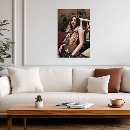 aespa Karina | Rich Man Art | Burst Style Poster - Music Poster