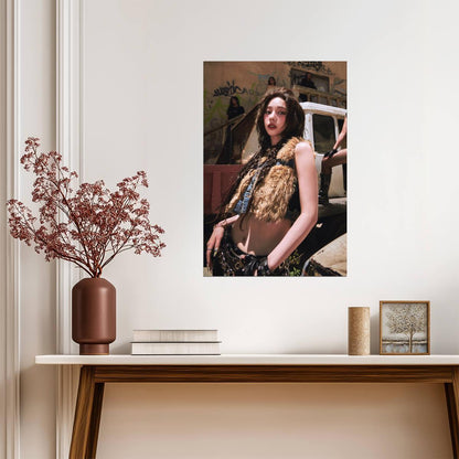 aespa Karina | Rich Man Art | Burst Style Poster - Music Poster