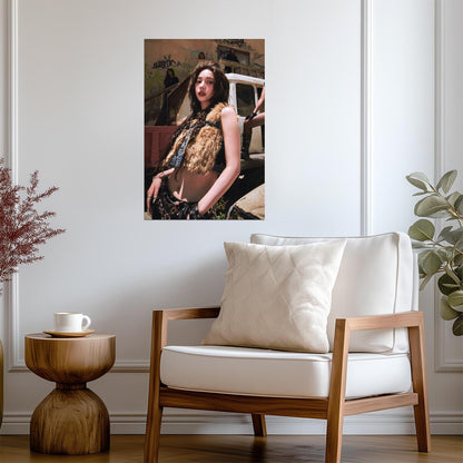 aespa Karina | Rich Man Art | Burst Style Poster - Music Poster