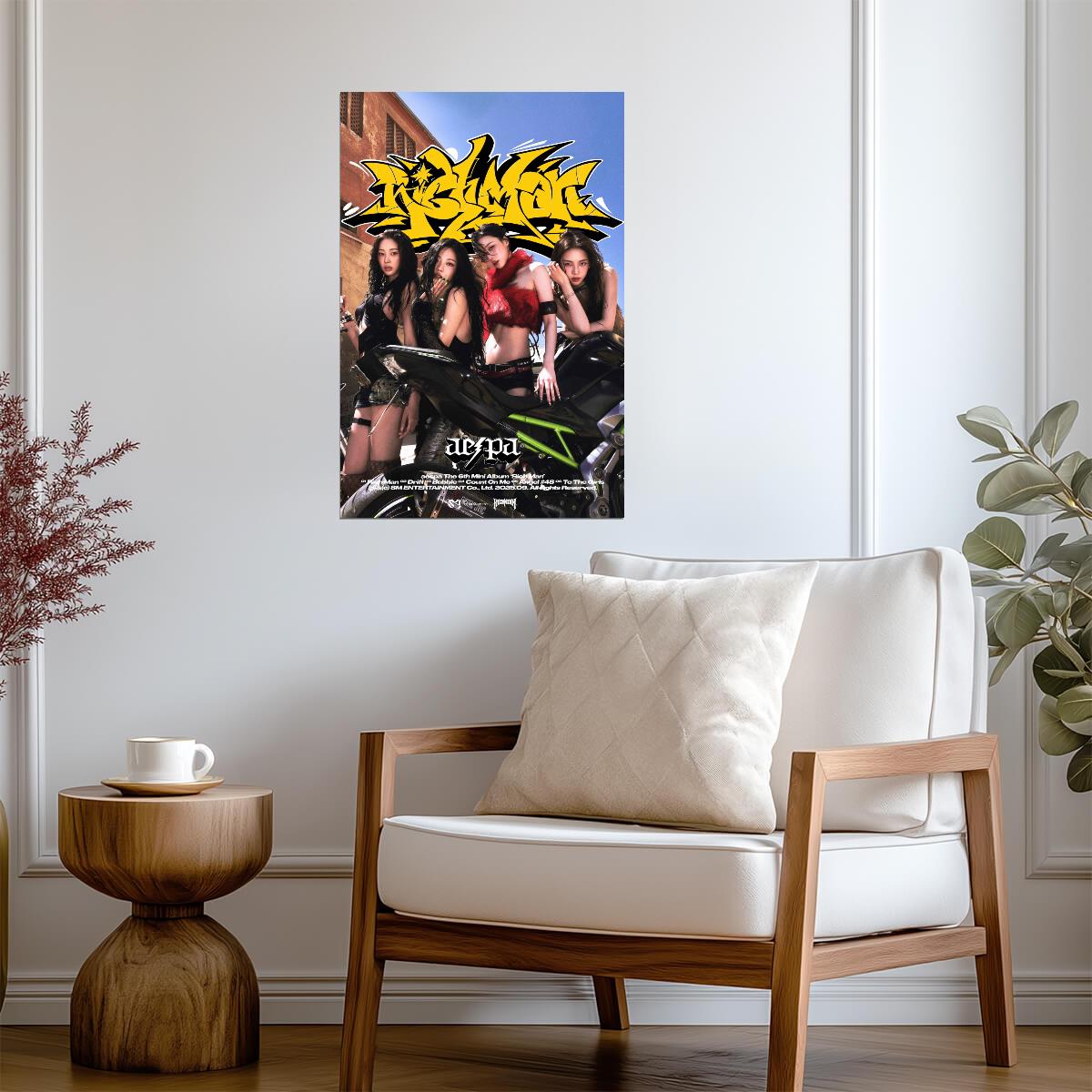 aespa Group | Rich Man Poster 2 | Vibrant Burst Art - Music Poster