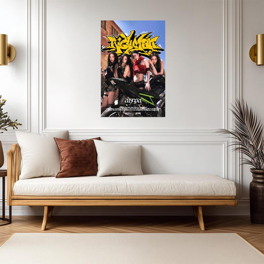aespa Group | Rich Man Poster 2 | Vibrant Burst Art - Music Poster