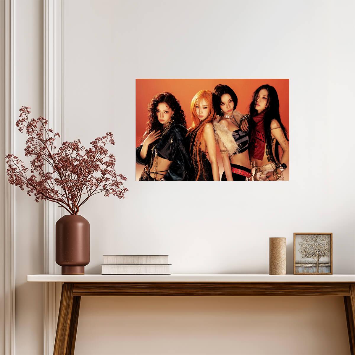aespa Group | Dirty Worker Concept | Authentic Poster - Music Poster