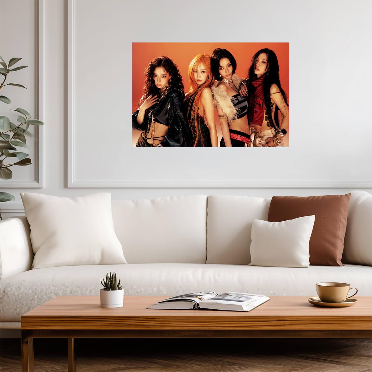 aespa Group | Dirty Worker Concept | Authentic Poster - Music Poster