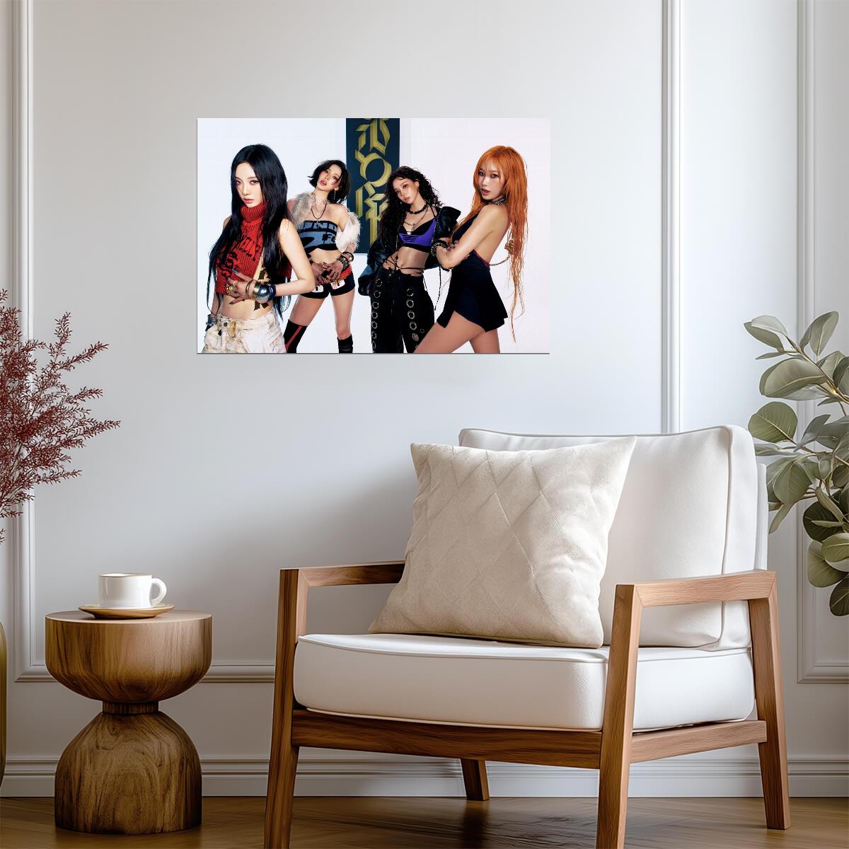 aespa Group | Dirty Worker Art | Multicolor Poster - Music Poster