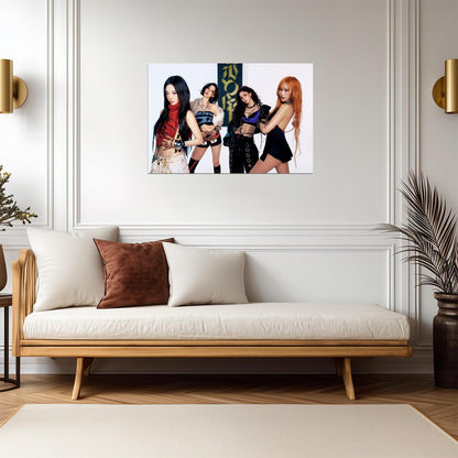 aespa Group | Dirty Worker Art | Multicolor Poster - Music Poster