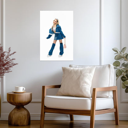 Girlset Kendall | Halloween Art | K-pop Costume Poster - Music Poster