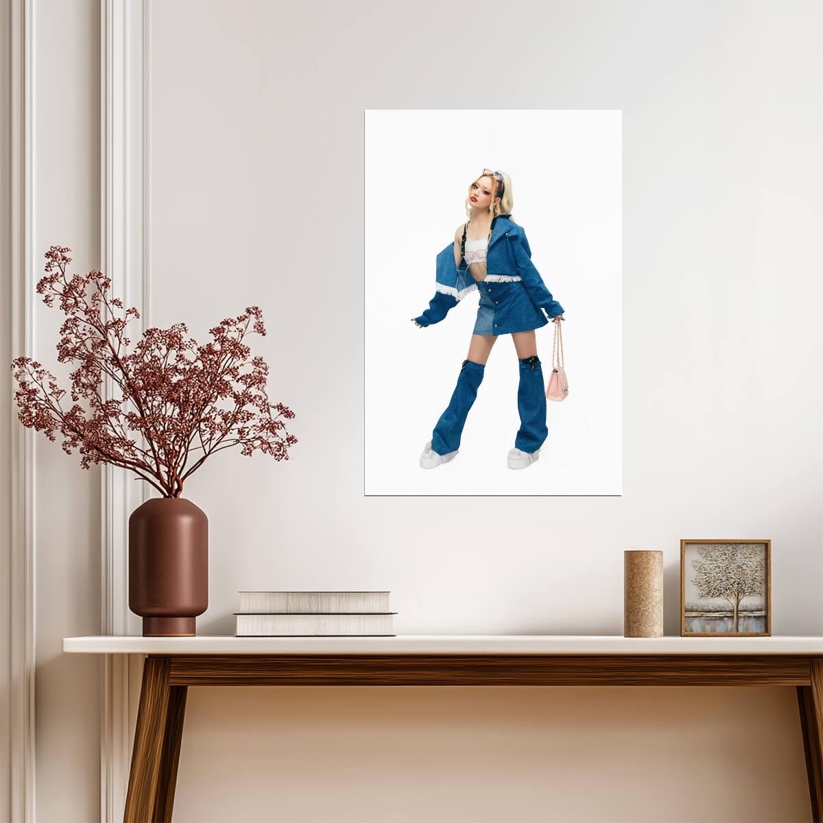 Girlset Kendall | Halloween Art | K-pop Costume Poster - Music Poster