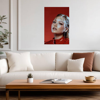 Girlset Kendall | Commas Poster | K-pop Portrait - Music Poster