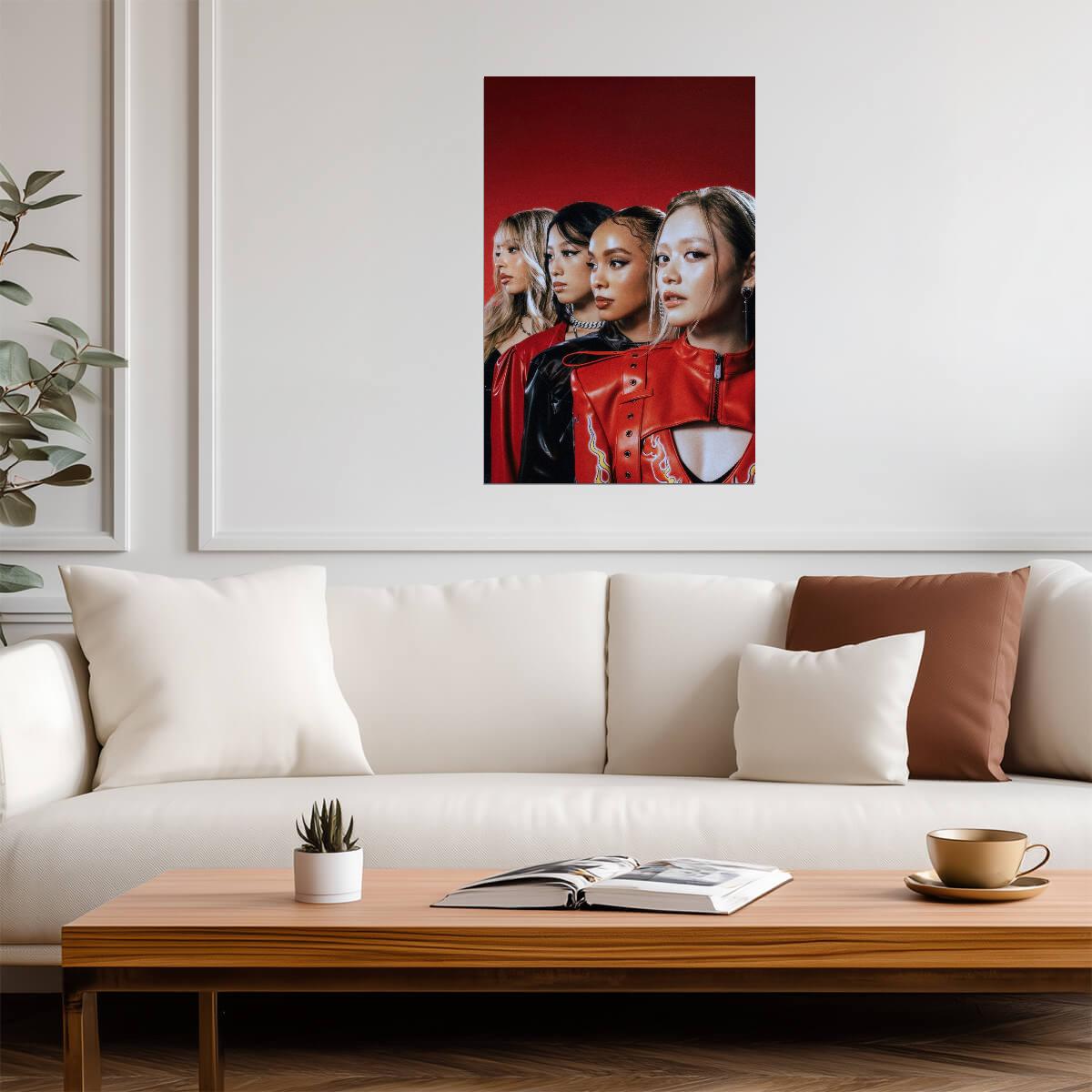 Girlset Group | Commas Art | K-pop Wall Poster - Music Poster