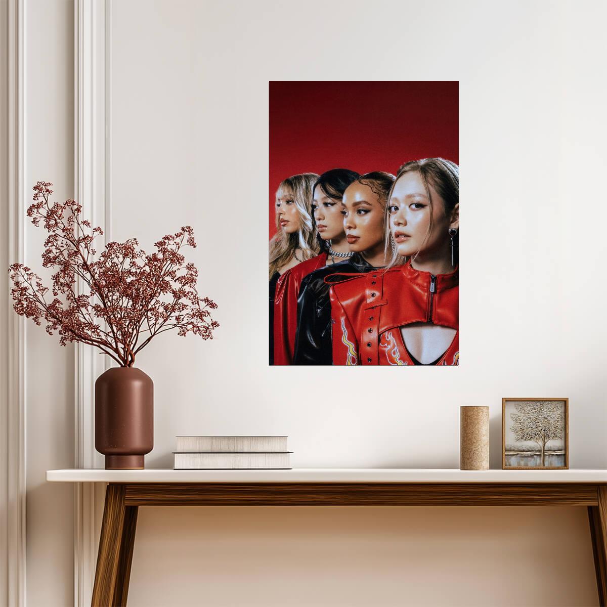 Girlset Group | Commas Art | K-pop Wall Poster - Music Poster