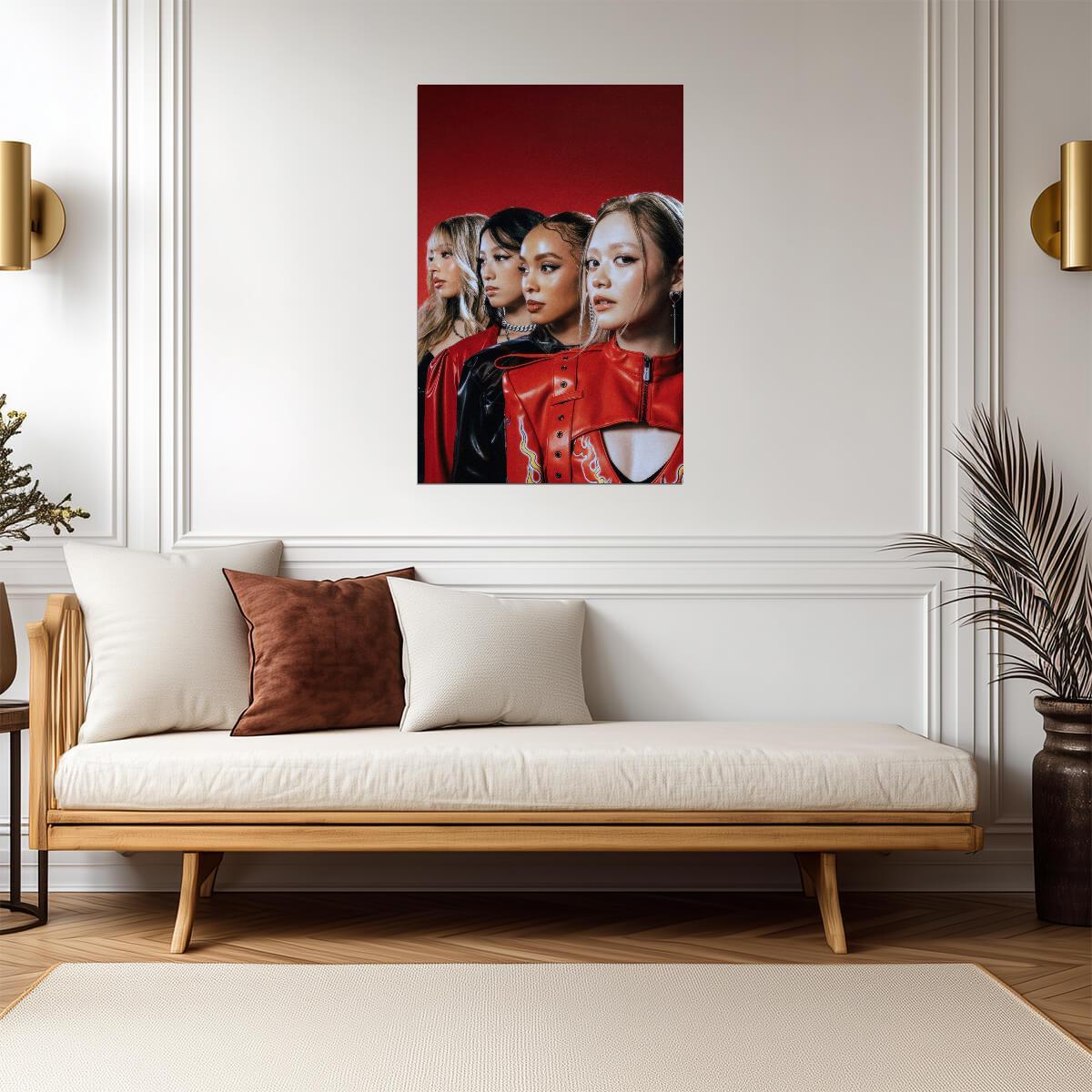 Girlset Group | Commas Art | K-pop Wall Poster - Music Poster