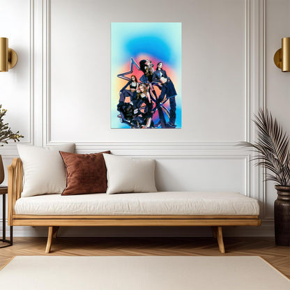 Girlset Group | Little Miss Art | K-pop Aesthetic Poster - Music Poster