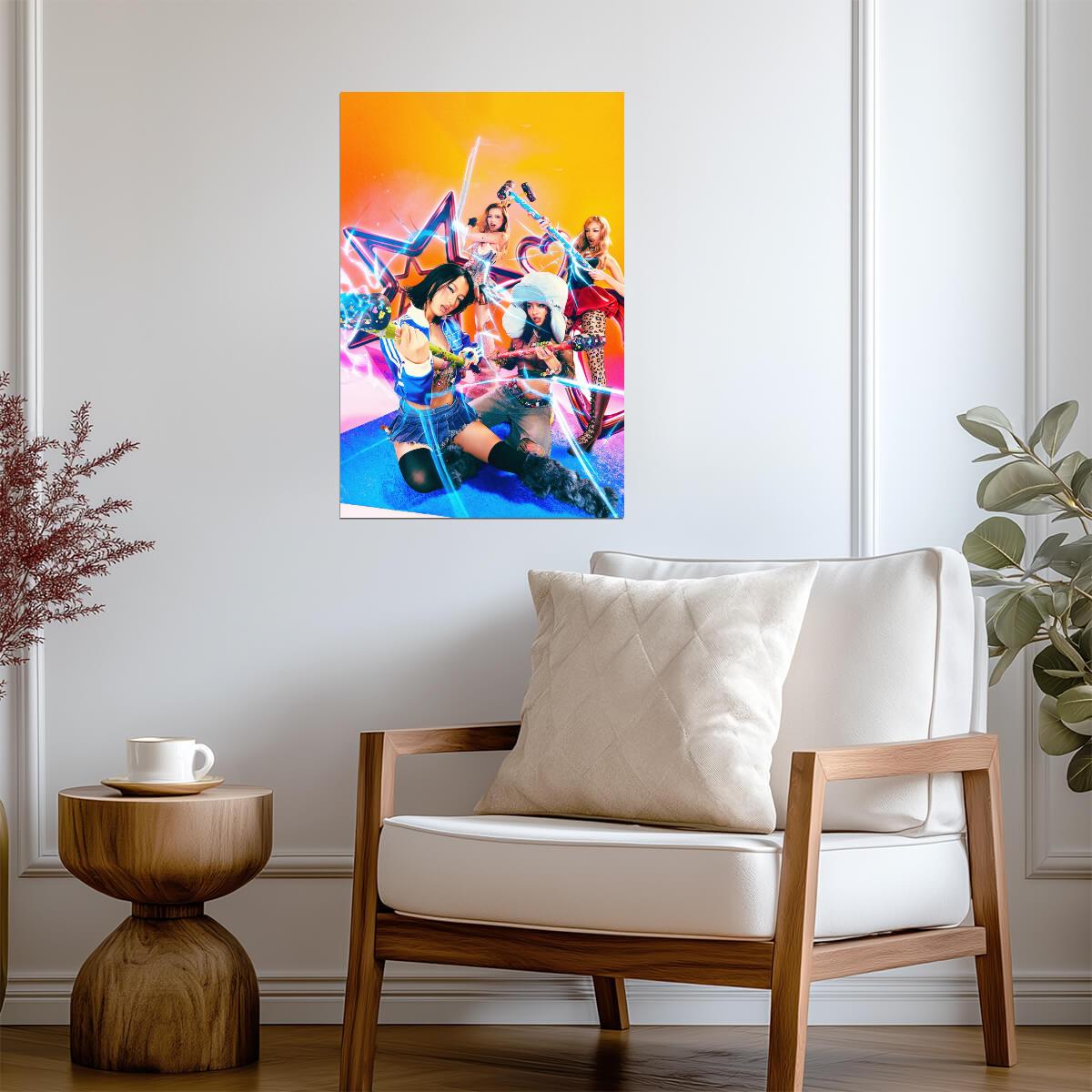 Girlset Group | Little Miss Vibrant | K-pop Trend Poster - Music Poster
