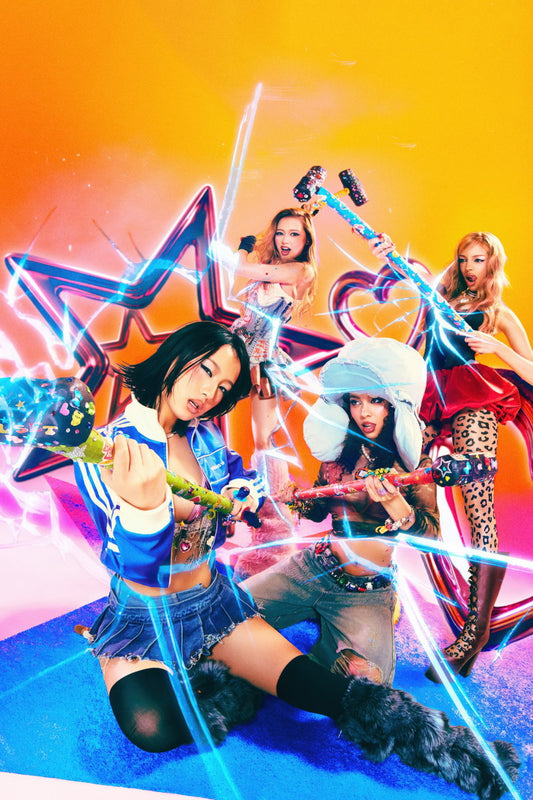 Girlset Group | Little Miss Vibrant | K-pop Trend Poster - Music Poster
