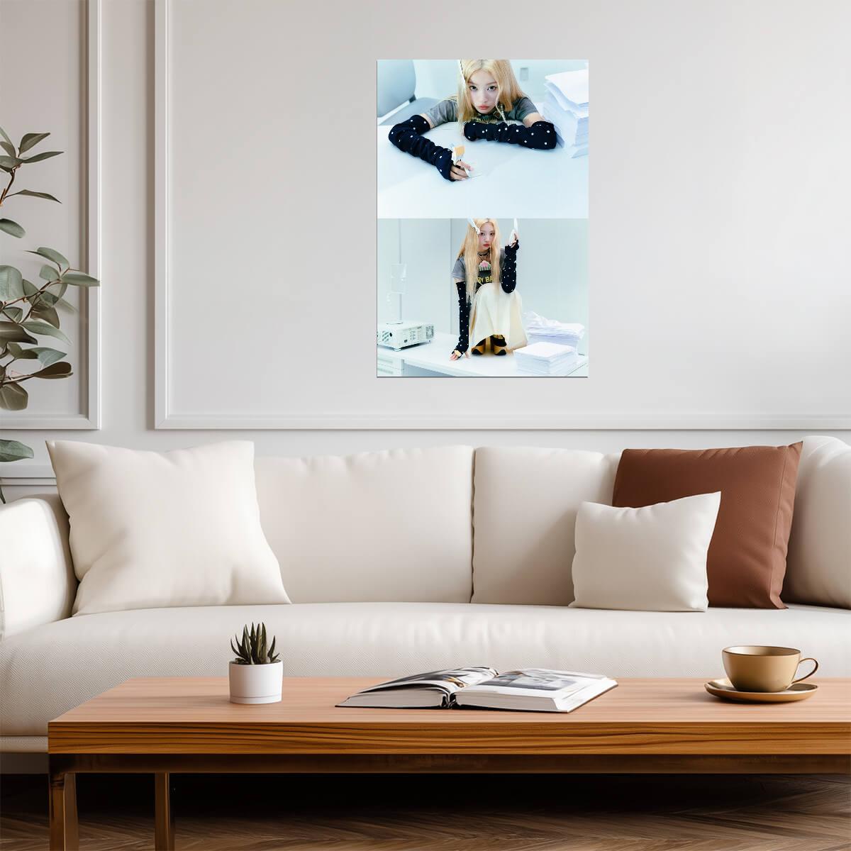 ILLIT Moka | Not Cute Art | K-pop Concept Poster - Music Poster