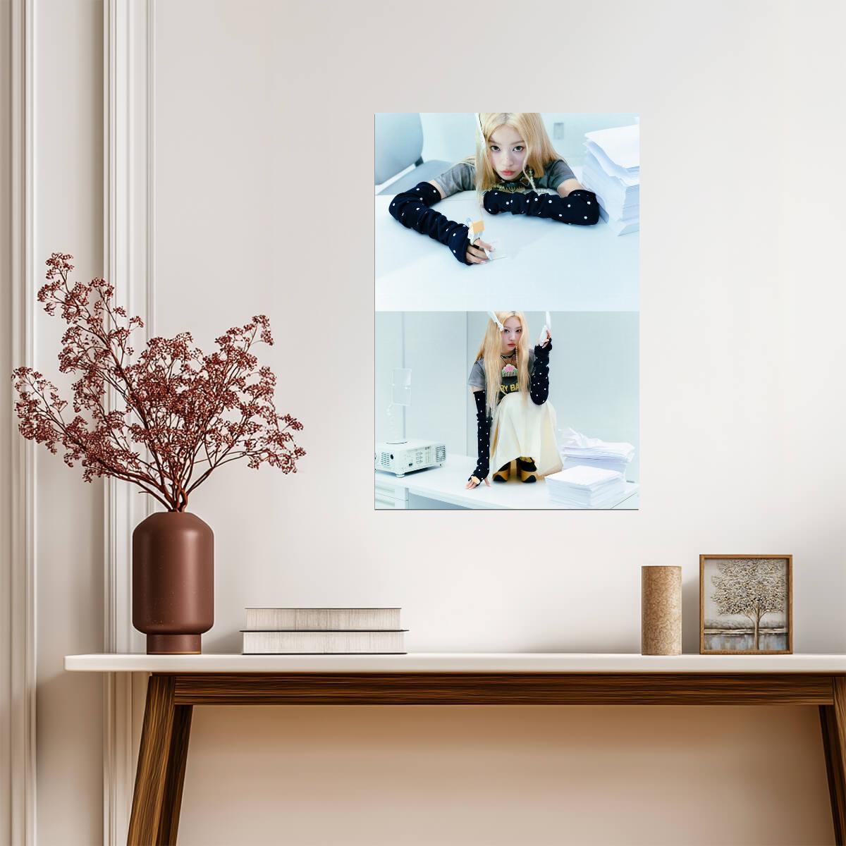 ILLIT Moka | Not Cute Art | K-pop Concept Poster - Music Poster