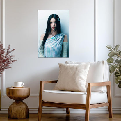 ILLIT Yunah | Not Cute Art | K-pop Aesthetic Poster - Music Poster
