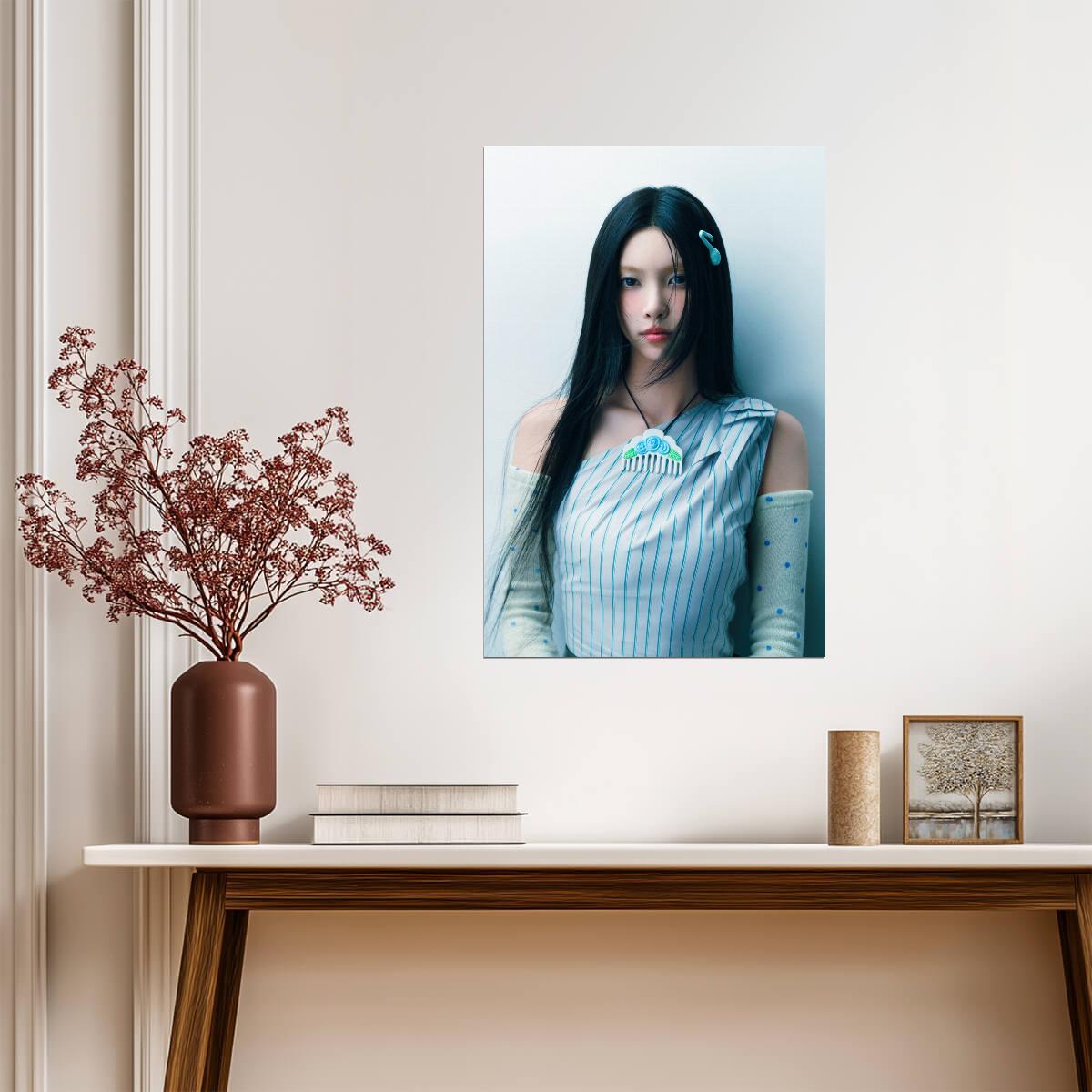 ILLIT Yunah | Not Cute Art | K-pop Aesthetic Poster - Music Poster