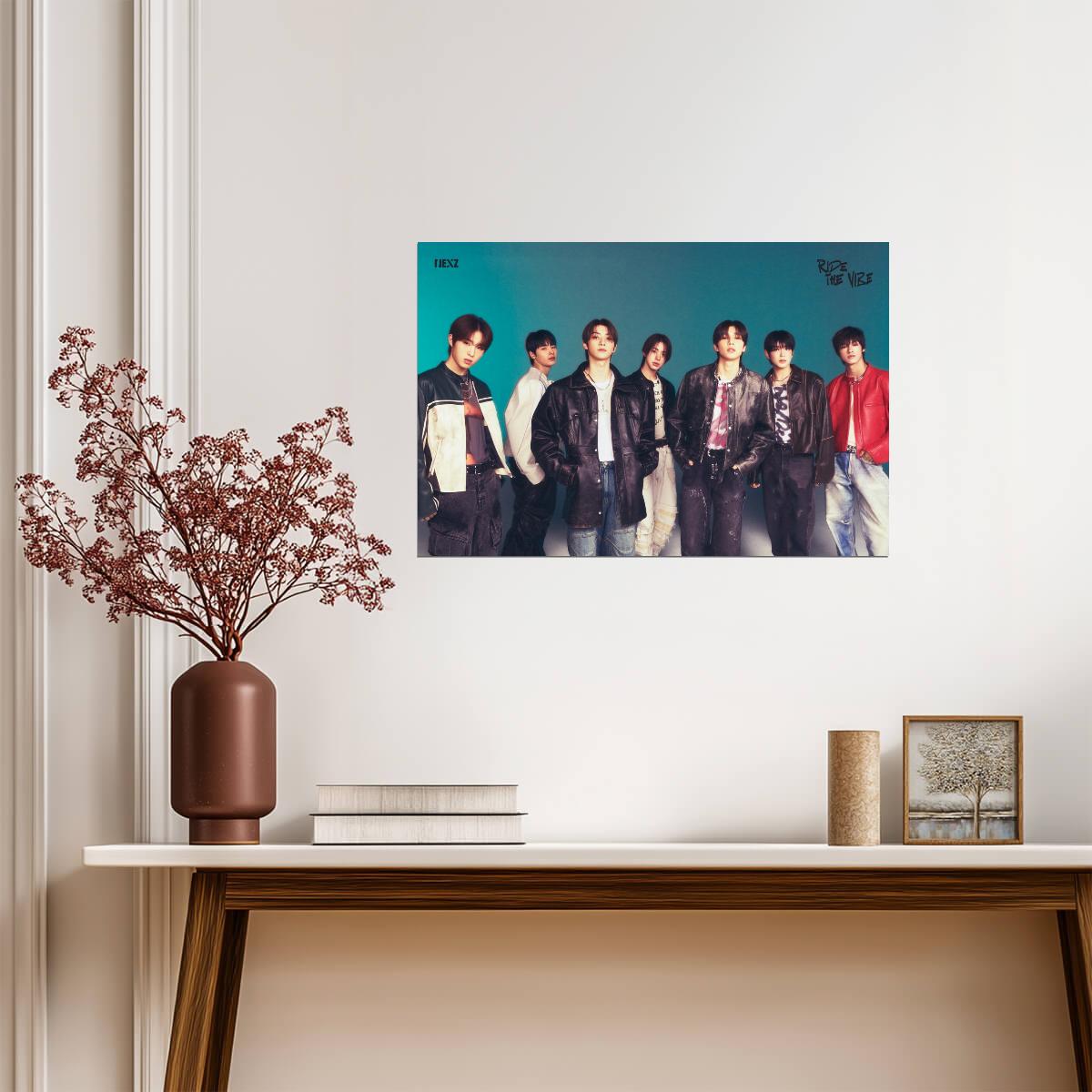 NEXZ Group | Ride The Vibe Poster | Debut Album Art - Music Poster