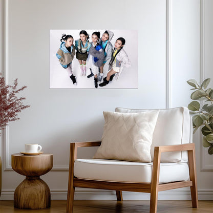 NJZ Group | NewJeans Image | K-pop Modern Poster - Music Poster