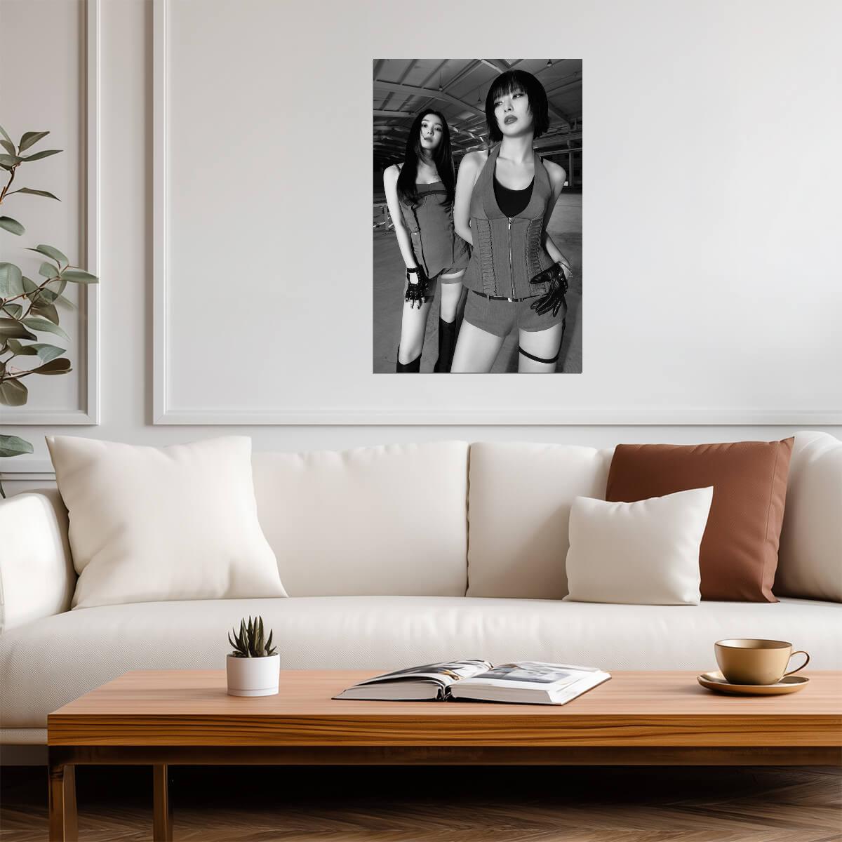 Irene Seulgi | Tilt Album | Black and White Poster - Music Poster