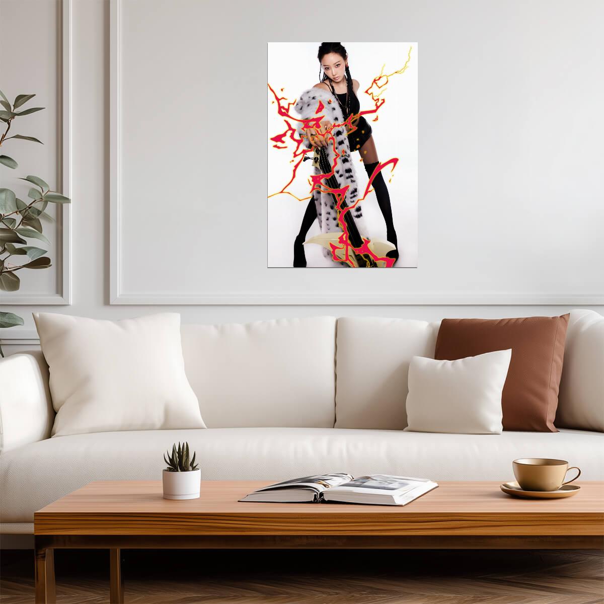 aespa Giselle | Rich Man Concept | K-pop Art Poster - Music Poster
