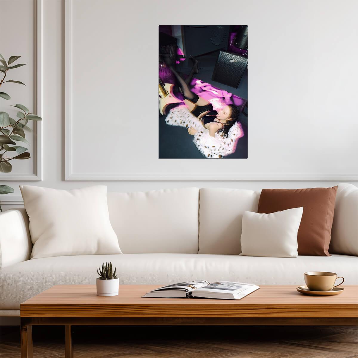aespa Giselle | Rich Man Art | Cool K-pop Poster - Music Poster