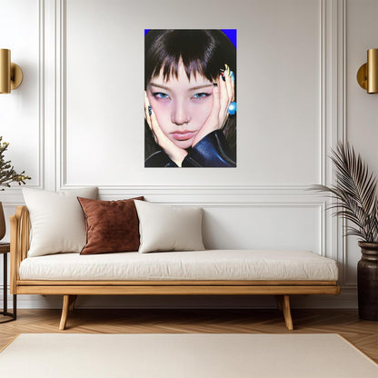 aespa Karina | Rich Man Concept | Cool Vibrant Poster - Music Poster