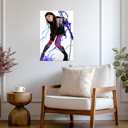 aespa Karina | Rich Man Art | Multicolor Portrait Poster - Music Poster