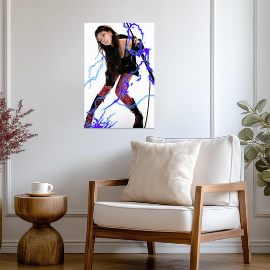 aespa Karina | Rich Man Art | Multicolor Portrait Poster - Music Poster