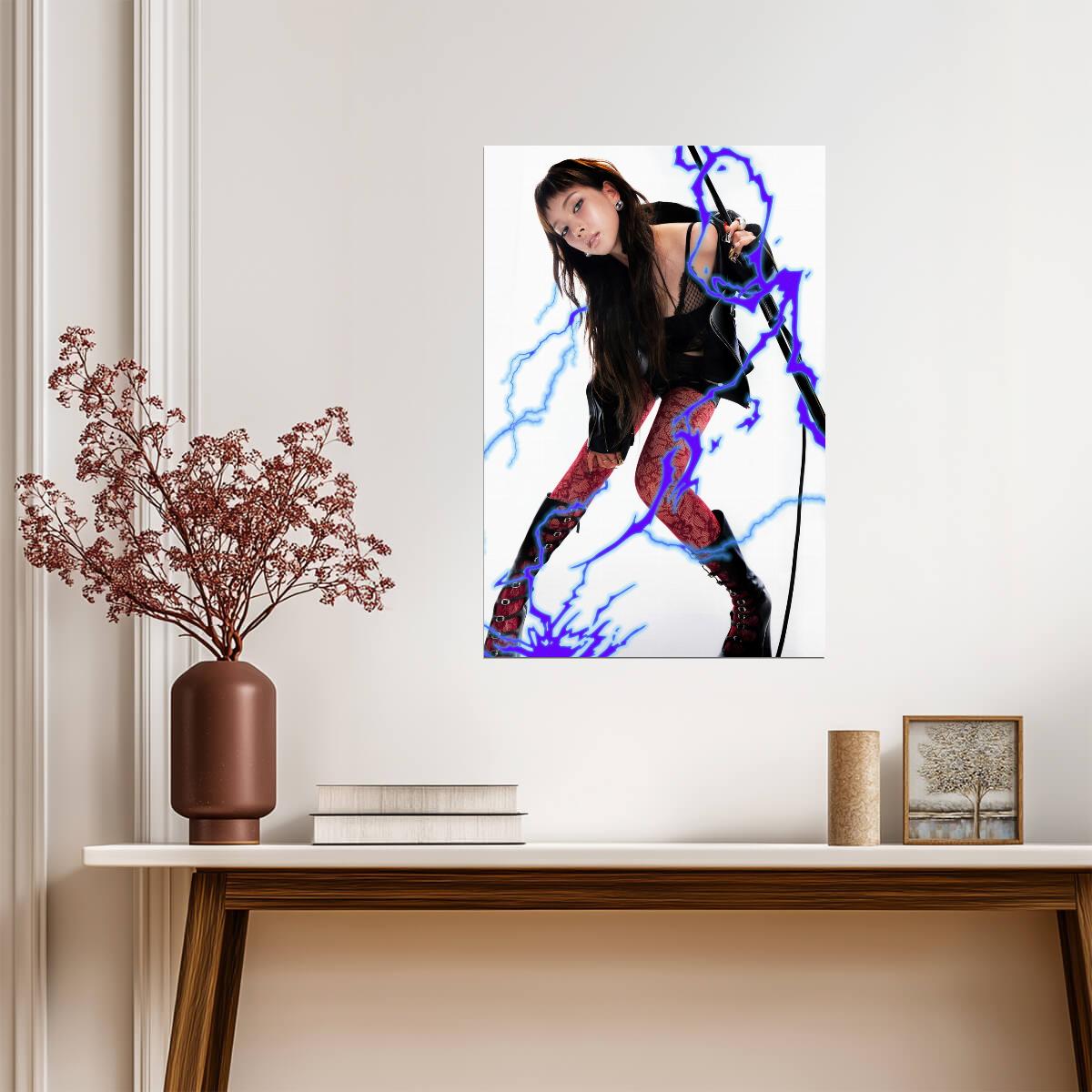 aespa Karina | Rich Man Art | Multicolor Portrait Poster - Music Poster