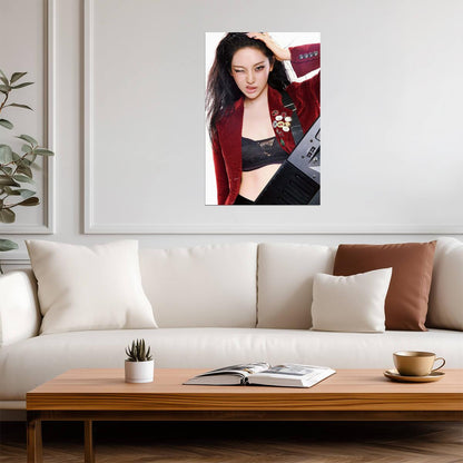 aespa NingNing | Rich Man Era | Warm Colors Poster - Music Poster