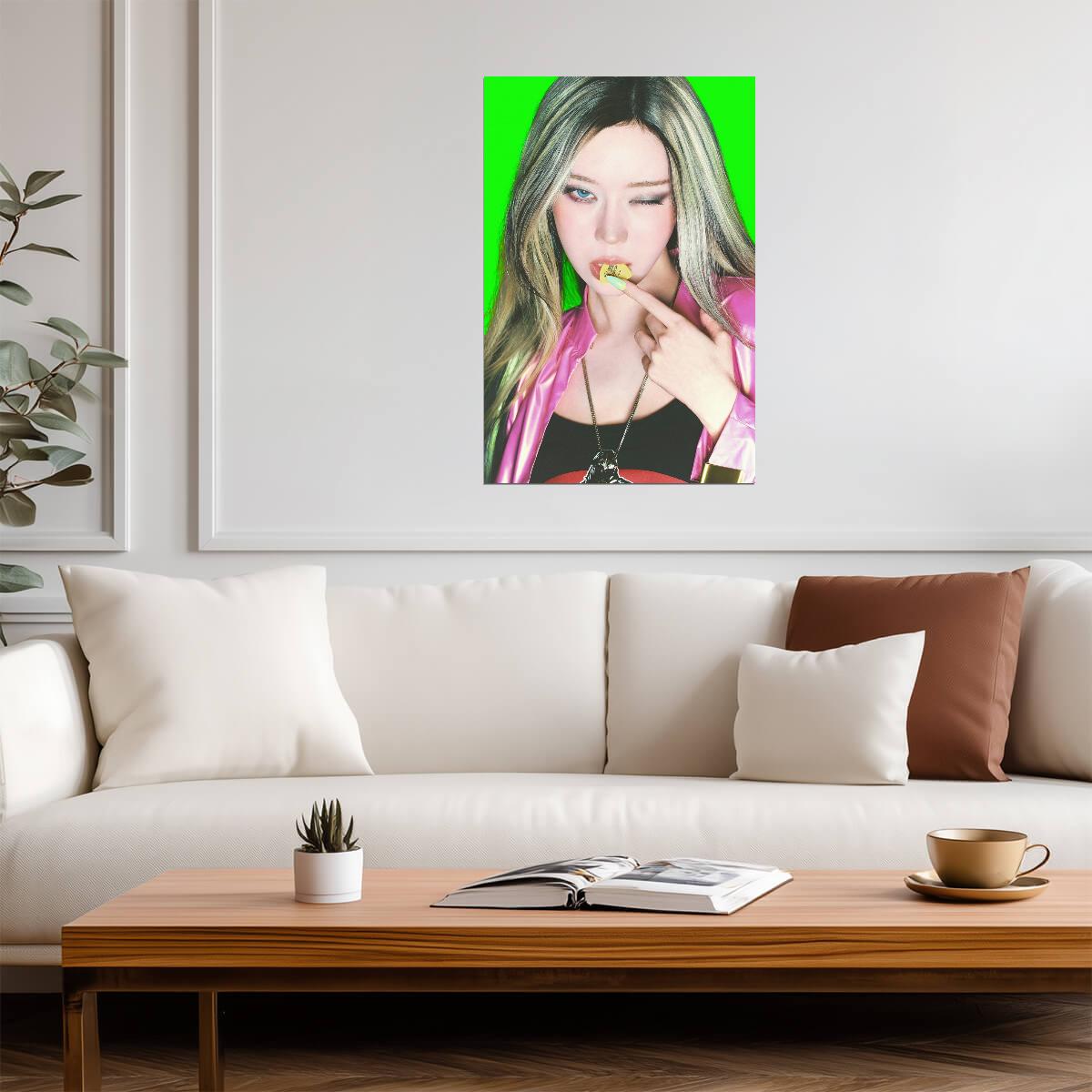 aespa Winter | Rich Man Concept | Vibrant Art Poster - Music Poster