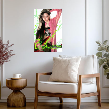aespa Winter | Rich Man Art | Portrait Wall Poster - Music Poster