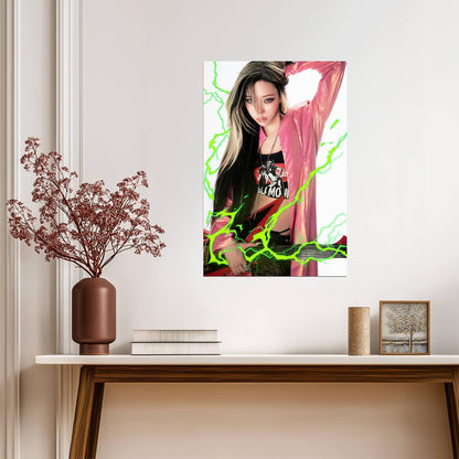 aespa Winter | Rich Man Art | Portrait Wall Poster - Music Poster