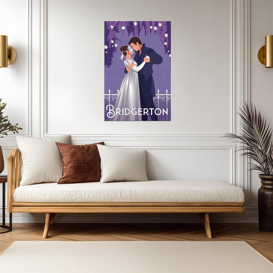 Bridgerton Minimalist Fan Art | Benedict & Sophie Poster | Modern TV Show Decor - Movies & TV Poster