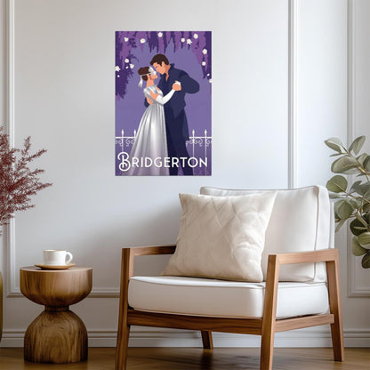 Bridgerton Minimalist Fan Art | Benedict & Sophie Poster | Modern TV Show Decor - Movies & TV Poster