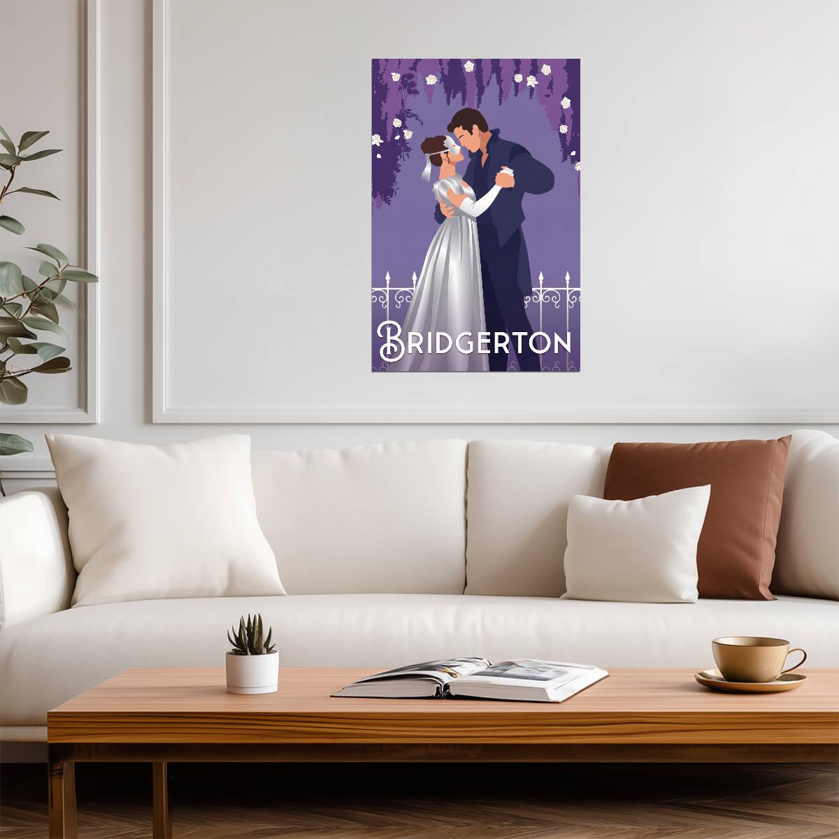 Bridgerton Minimalist Fan Art | Benedict & Sophie Poster | Modern TV Show Decor - Movies & TV Poster