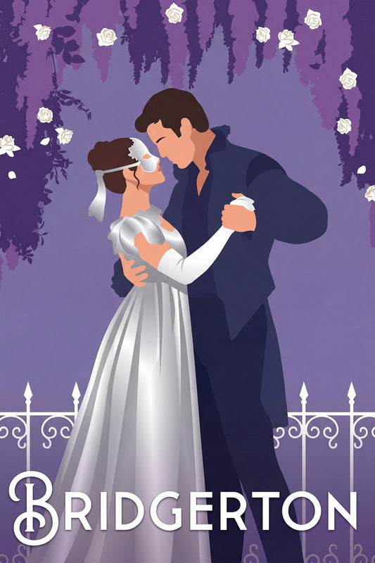 Bridgerton Minimalist Fan Art | Benedict & Sophie Poster | Modern TV Show Decor - Movies & TV Poster