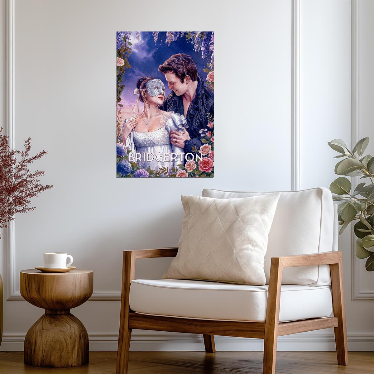 Bridgerton Painted Illustration | Benedict & Sophie Poster | Vintage Style Fan Art - Movies & TV Poster