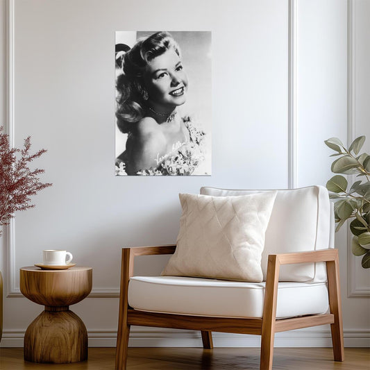 Vera-Ellen Portrait | Black and White Photo Poster | Classic Cinema Wall Art - Celebrities Poster