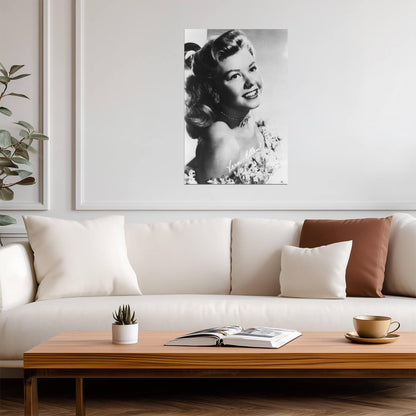 Vera-Ellen Portrait | Black and White Photo Poster | Classic Cinema Wall Art - Celebrities Poster